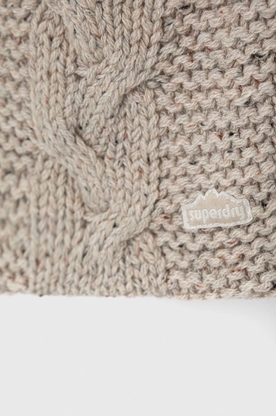 Šál s prímesou vlny Superdry W9310053A.W6P béžová AW22