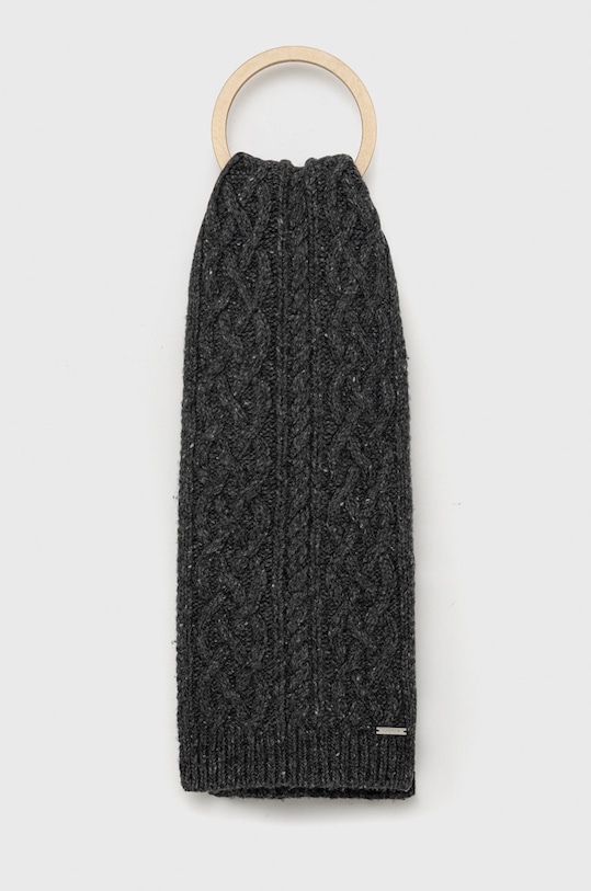 Μάλλινο κασκόλ Lauren Ralph Lauren μελανζέ γκρί 454896672002