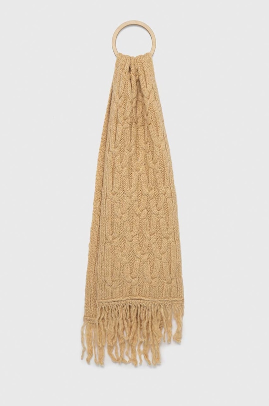 United Colors of Benetton sál gyapjú keverékből sima bézs 1KAADU00A.025