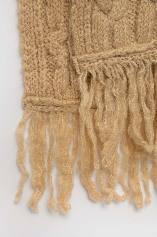 United Colors of Benetton sál gyapjú keverékből 1KAADU00A.025 bézs AW22