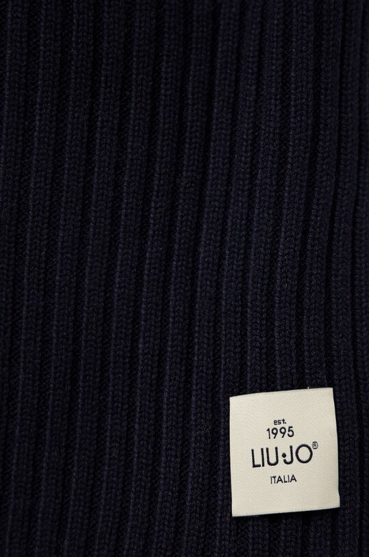 Μαντήλι από μείγμα μαλλιού Liu Jo M222P403SCARFWOOL σκούρο μπλε AW22