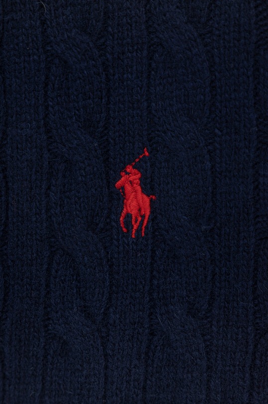 Vlnený šál Polo Ralph Lauren 449891270002 tmavomodrá AW22