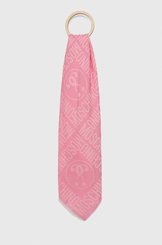 Moschino esarfa cu modele roz M2896.30758
