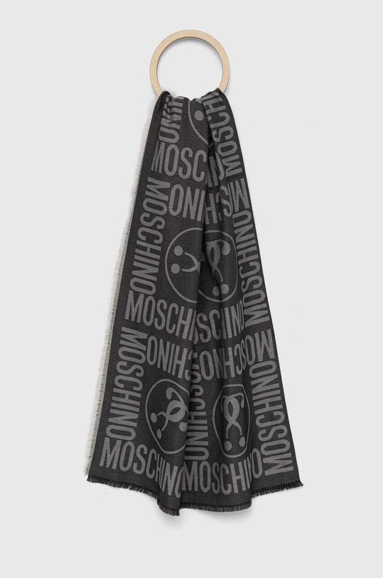 Moschino esarfa cu modele gri M2896.30758