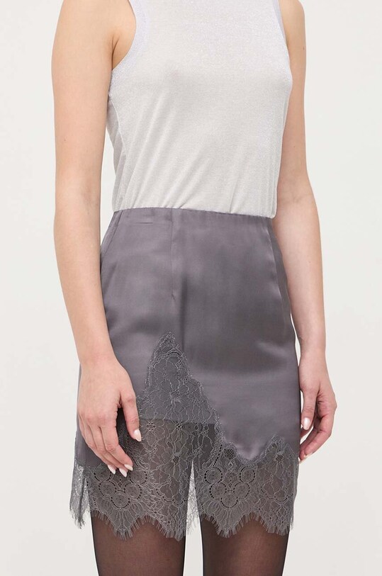 Sukňa Patrizia Pepe látka sivá 8G0274.A100