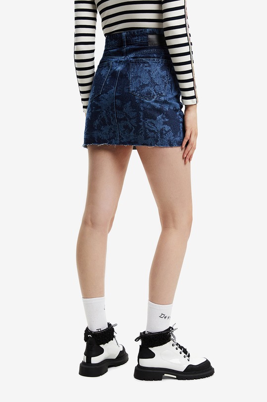 Desigual spódnica jeansowa granatowy 22WWFD03