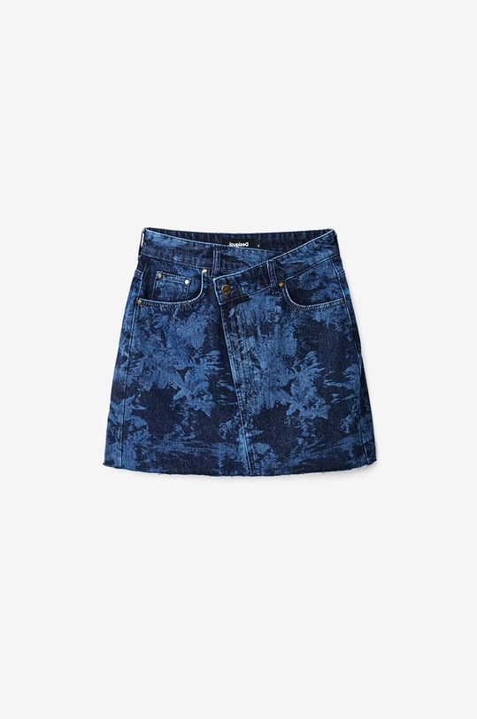 Desigual spódnica jeansowa 22WWFD03 granatowy