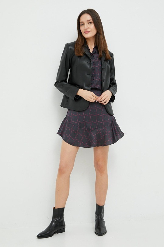 Sisley spódnica 4V82W0001.66W fioletowy AW22