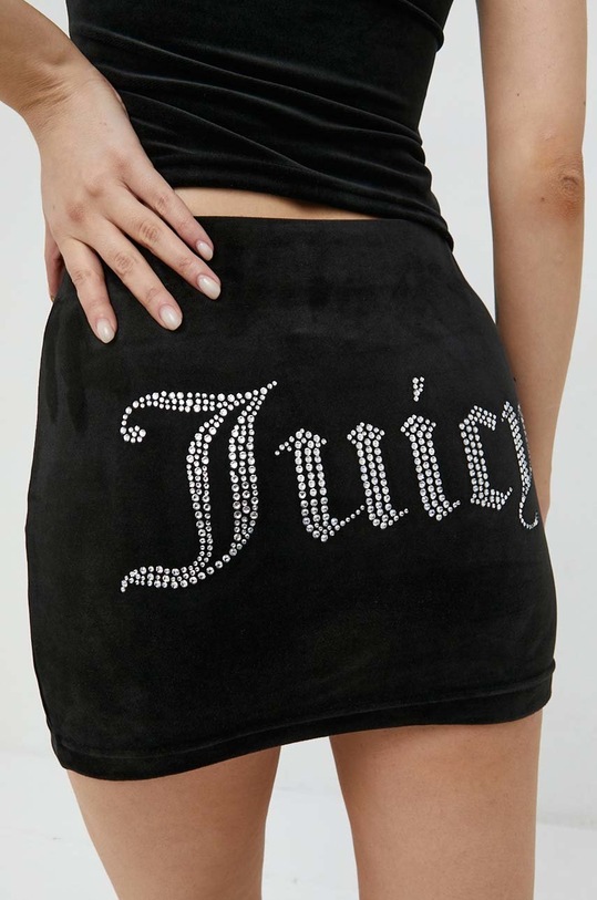Juicy Couture szoknya Maxine elasztánnal fekete JCWG222004.101