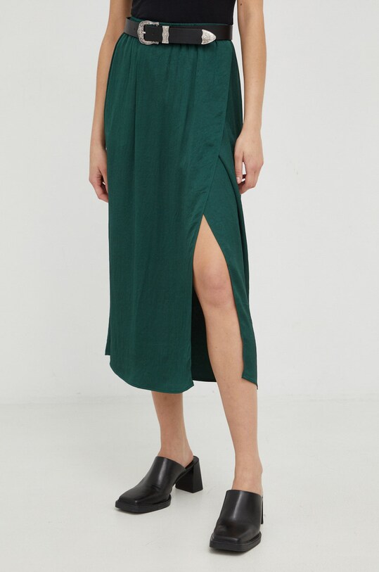 Sukně American Vintage midi zelená WID13BH22