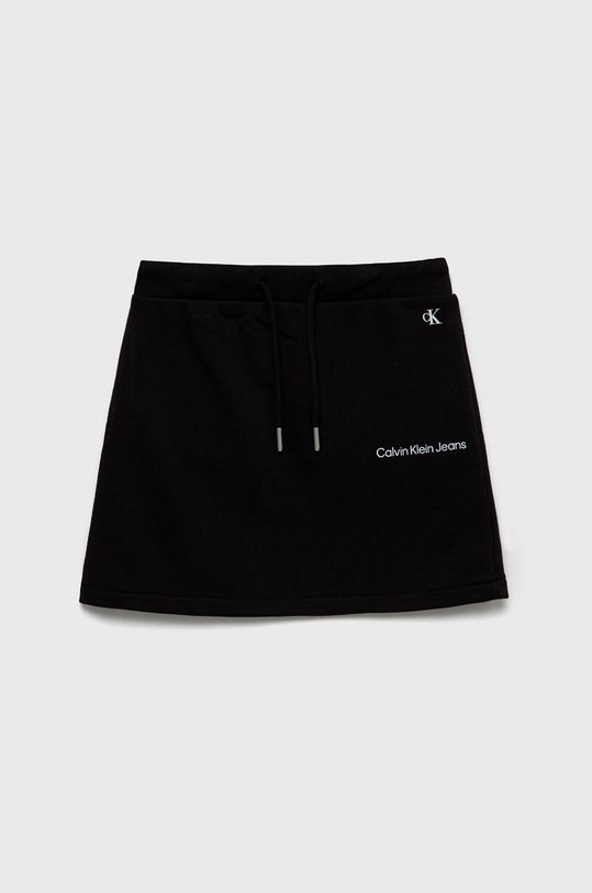 Calvin Klein Jeans spódnica dziecięca IG0IG01575.9BYY dzianina czarny IG0IG01575.9BYY