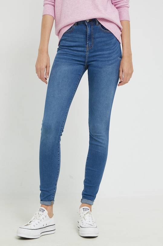 Noisy May jeansy niebieski 27021075.MediumBlue