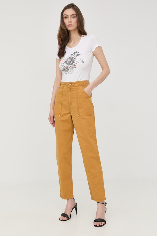 Βαμβακερό τζιν Guess W2YB21.WEOR3 πορτοκαλί AW22