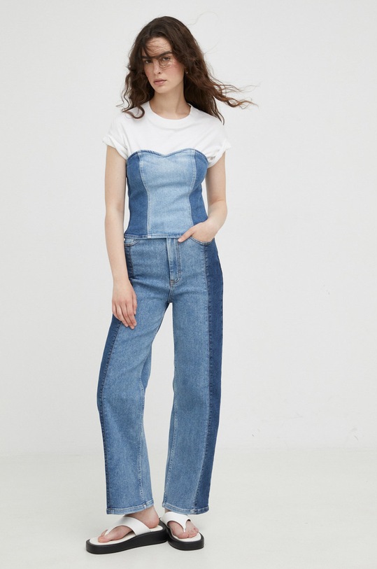 Džíny Gestuz 10906242 modrá AW22