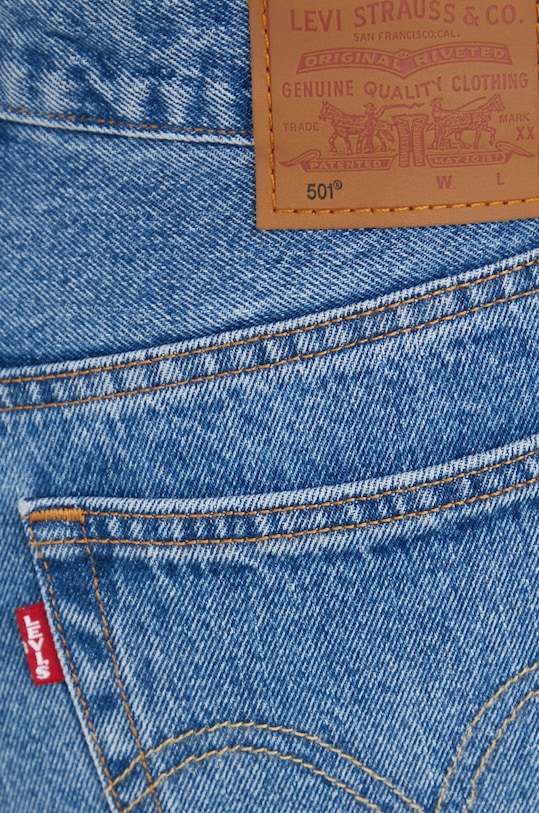 Levi's jeansy 501 CROP niebieski 36200.0236