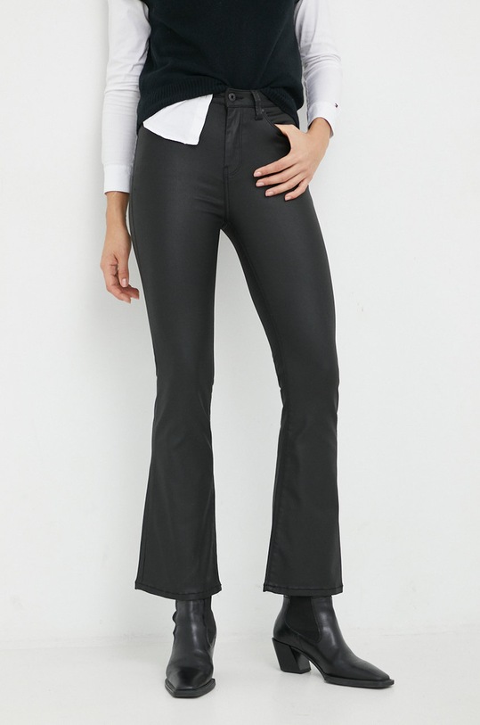 Pepe Jeans spodnie Dion Flare z elastanem czarny PL204156XB0.000