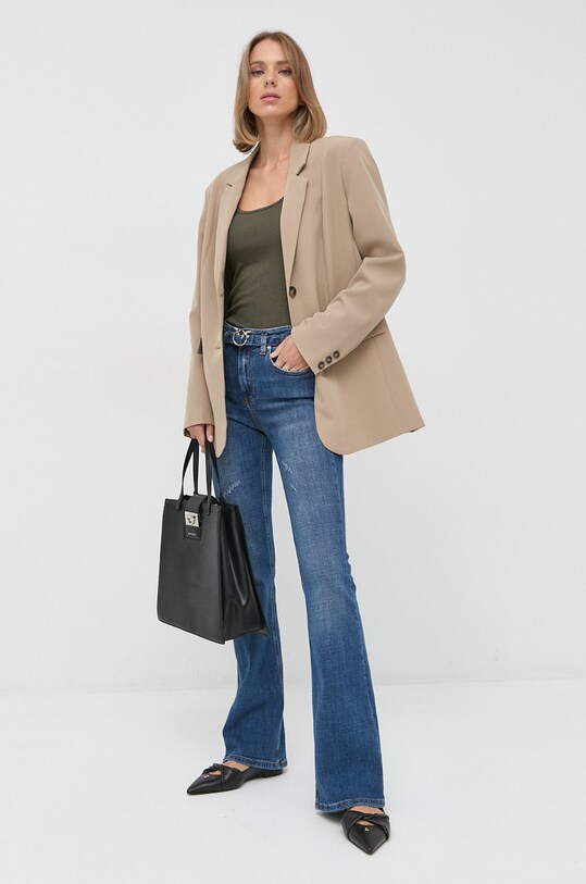 Pinko jeansi 1J10ZQ.Y78Q albastru AW22