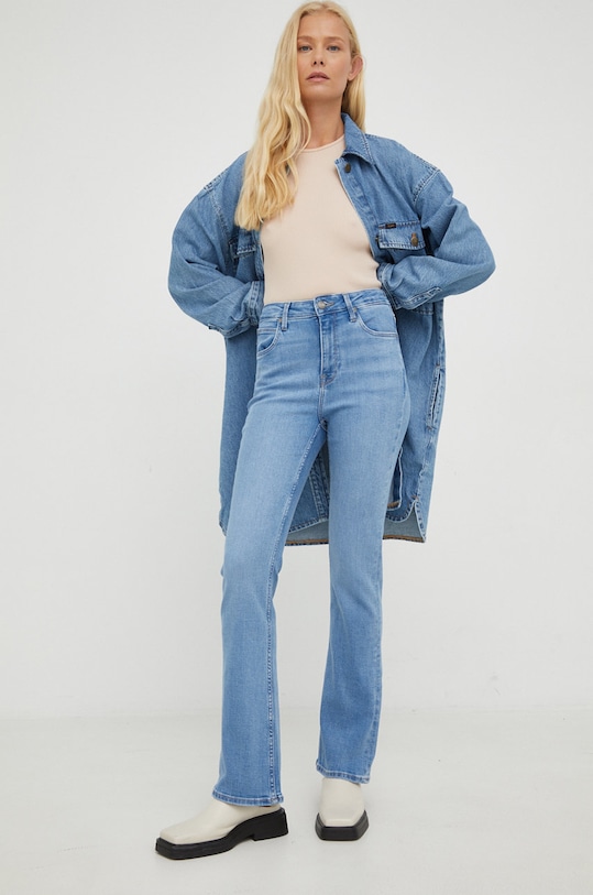 Lee jeansy Breese Boot Partly Cloudy Planet friendly niebieski L31TERPA