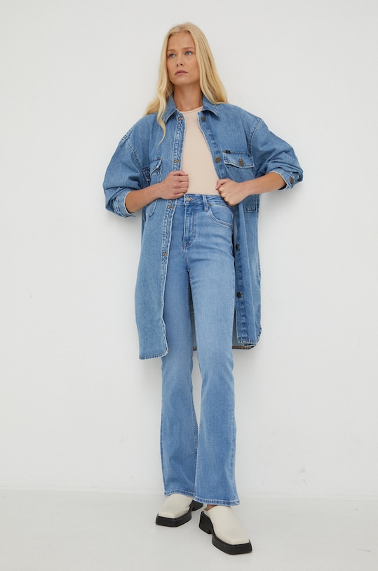 Lee jeansy Breese Boot Partly Cloudy L31TERPA niebieski AW22