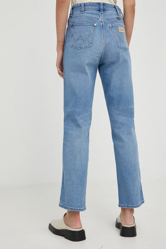 Odzież Wrangler jeansy Mom Straight Mauna W27MU8Z24 niebieski