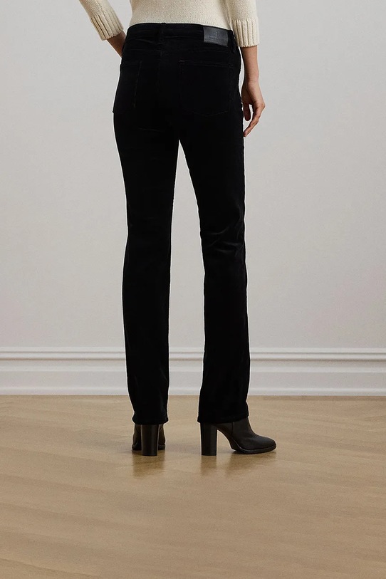 Lauren Ralph Lauren spodnie sztruksowe 200881935001 czarny AW25