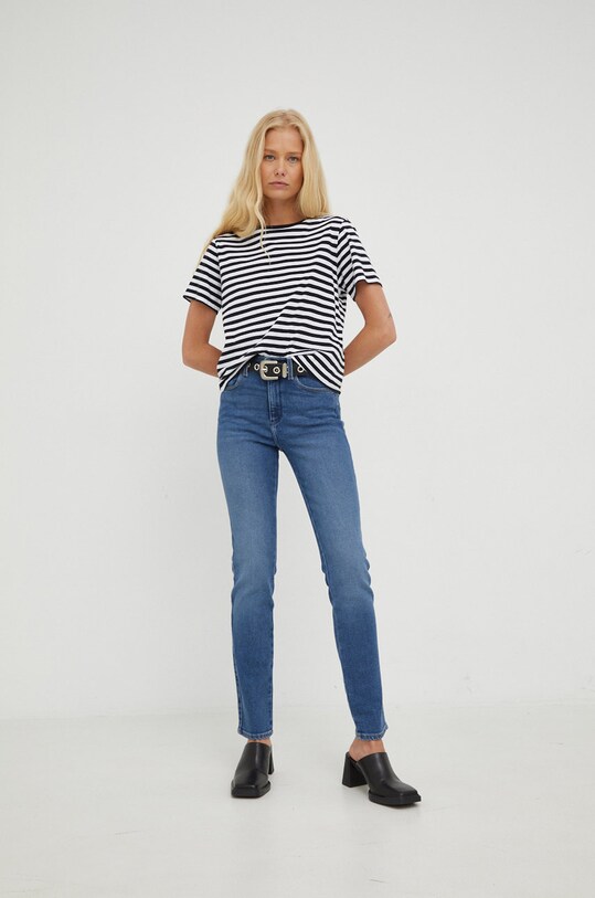 Wrangler jeansi Slim Airblue W26LTX386 albastru AW22