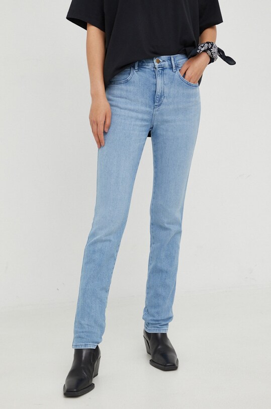 Wrangler jeansy Slim Forkeeps Planet friendly niebieski W26LXRW18