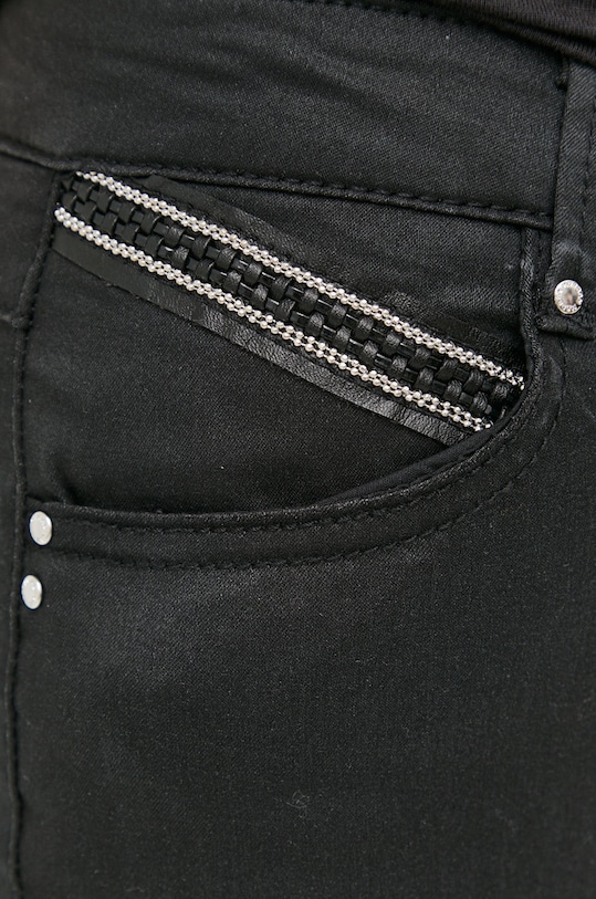 Morgan pantaloni negru PALACE.NOIR