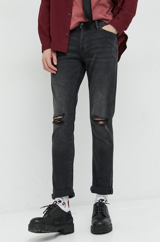 Τζιν παντελόνι Jack & Jones Glenn γκρί 12220873.BlackDenim