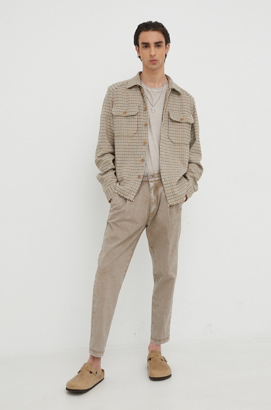 Drykorn spodnie 40393.270061 brązowy AW22
