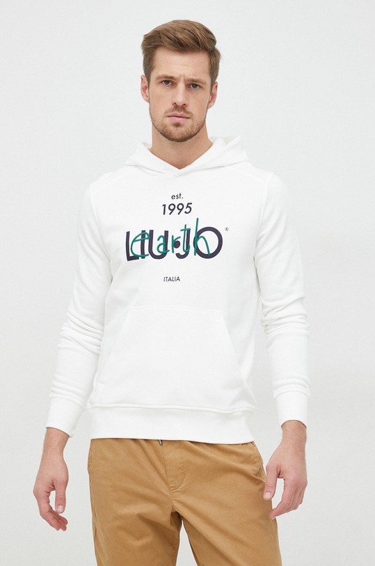 Μπλούζα Liu Jo με κουκούλα λευκό M222P203ECOHOODIE