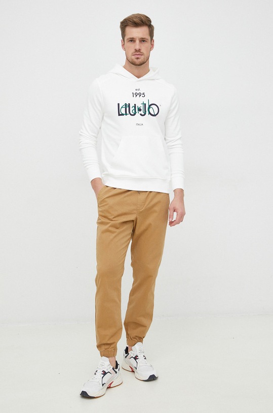 Μπλούζα Liu Jo M222P203ECOHOODIE λευκό AW22