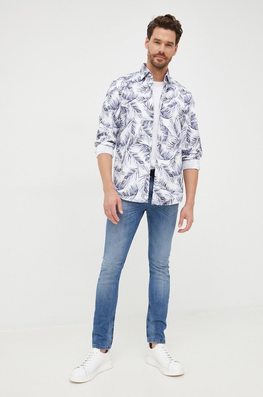 Τζιν παντελόνι Sisley 4Y7V576L9.901. μπλε AW22