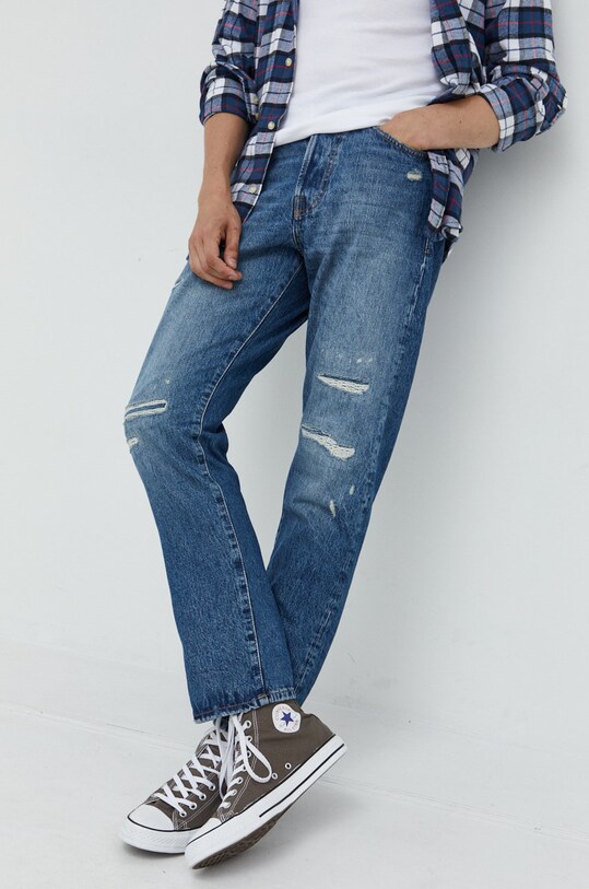 Jack & Jones jeansy JJICHRIS granatowy 12217112.BlueDenim