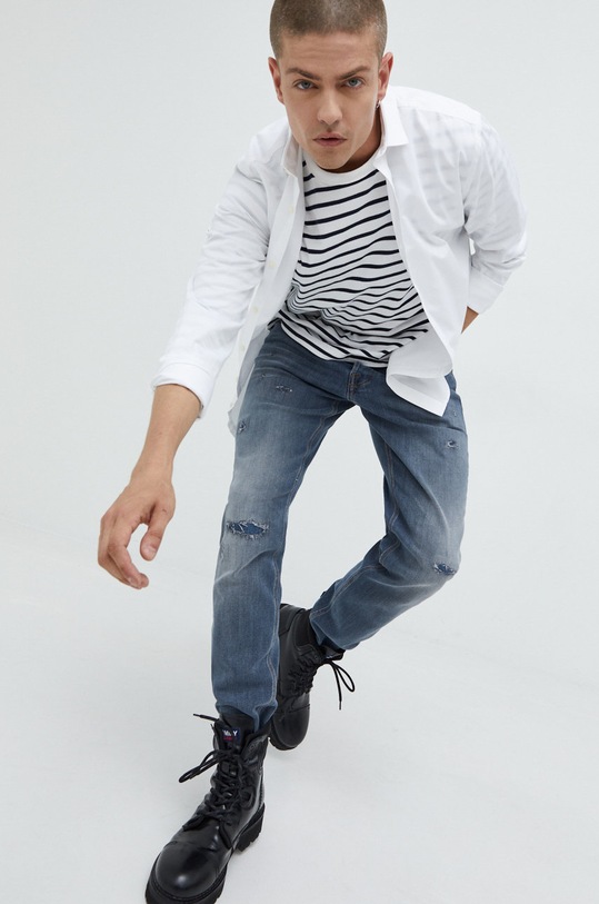 Džíny Jack & Jones Jjimike 12217123.BlueDenim námořnická modř AW22