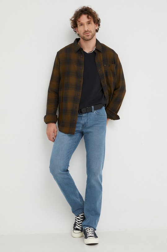 Džíny Lee Daren Zip Fly Storm Cloud L707PTFL fialová AW22
