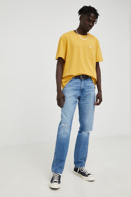 Wrangler jeansy Texas Taper Okie niebieski W12T7328O