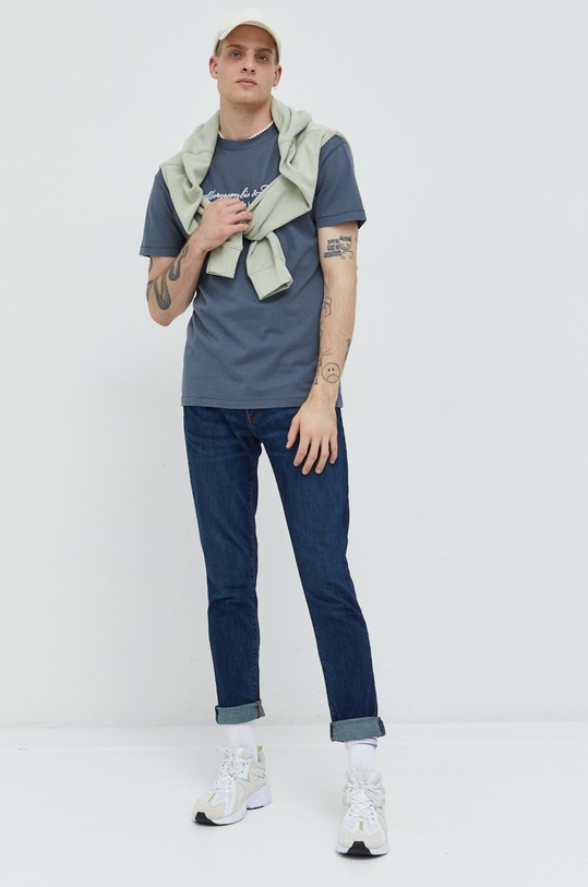 Дънки Abercrombie & Fitch KI131.7310.276 тъмносин AW22