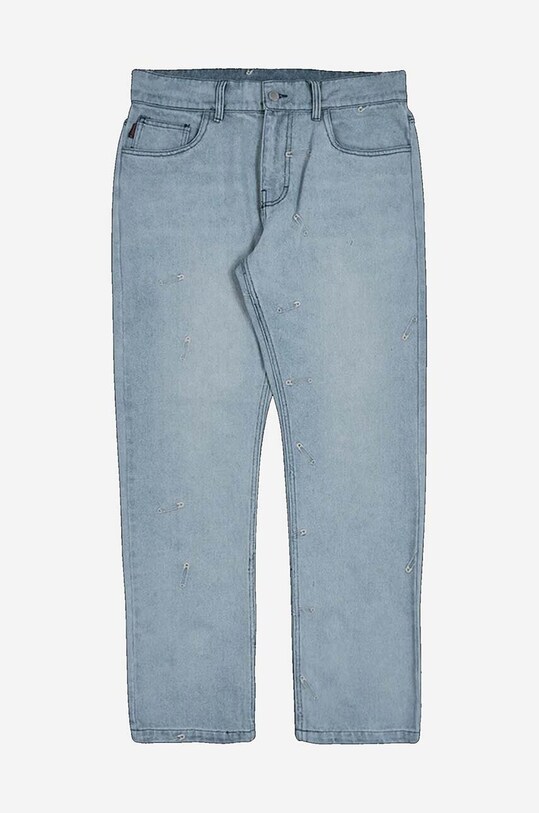 Clothing PLEASURES cotton jeans Safety Pin P22W038 blue