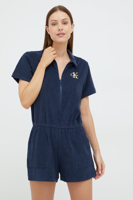 Calvin Klein kombinezon krótki granatowy KW0KW01923.9BYY