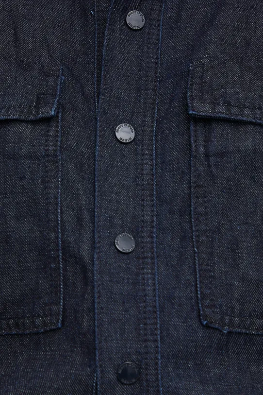 Marc O'Polo kombinezon z domieszką lnu DENIM 246906091005 granatowy