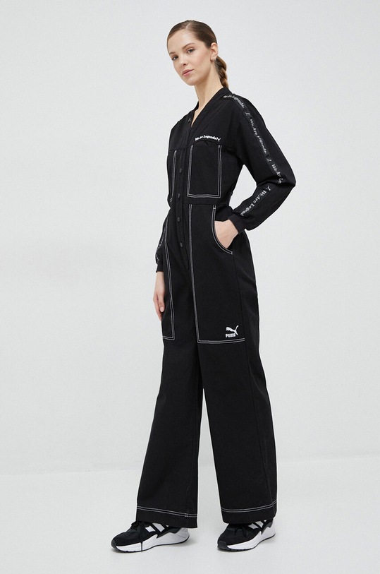 Puma salopeta jeans 536314 negru SS23