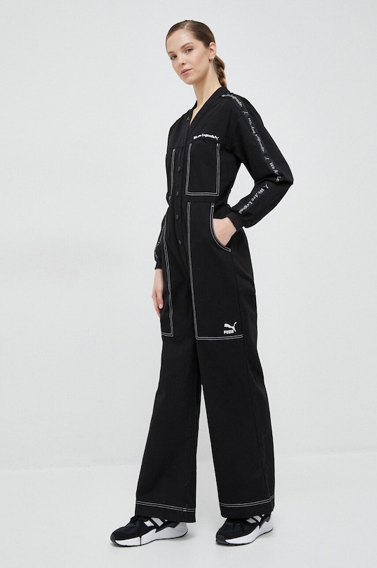 Джинсовый комбинезон Puma 536314 чёрный SS23