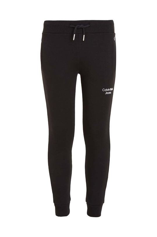 Detské tepláky Calvin Klein Jeans IB0IB01282.9BYY čierna AW22