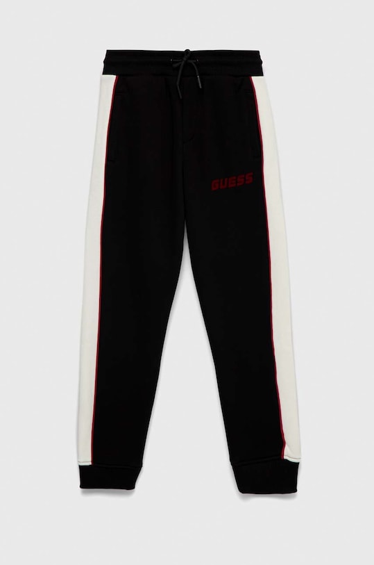 Guess spodnie dresowe dziecięce dzianina czarny L2BQ19.KBGQ2