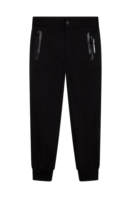 Karl Lagerfeld spodnie dziecięce dzianina czarny Z24141.162.174