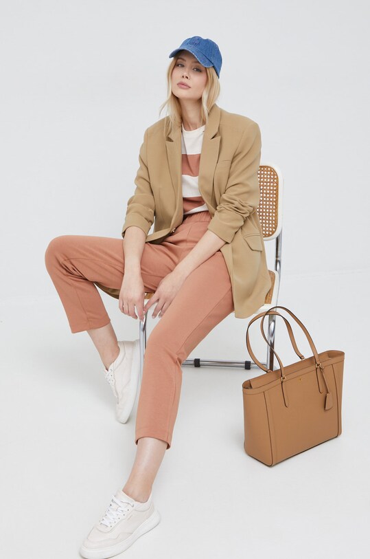 Παντελόνι φόρμας Tommy Hilfiger WW0WW34813.9BYY πορτοκαλί AW22