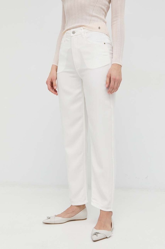 Guess spodnie tkanina beżowy W2GA21.WDP85
