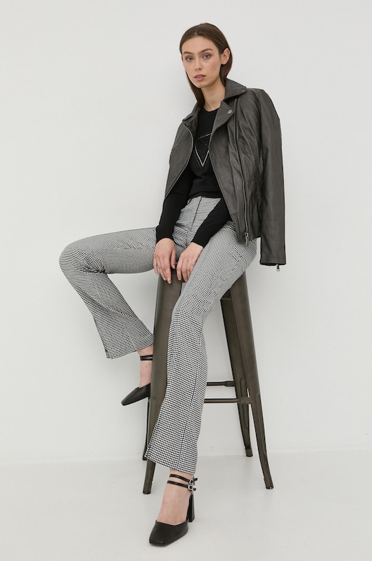 Guess spodnie tkanina czarny W2YB11.WEPH2