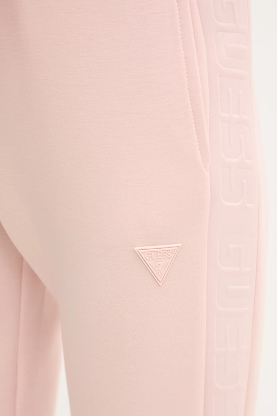 Guess spodnie dresowe ALLIE różowy V2YB18.K7UW2